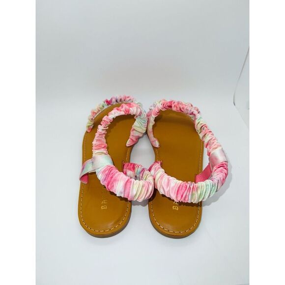 Bamboo Pink Tie-Dye Textured Ocean Line Sandal Size 6 New With Box - Picture 7 of 8